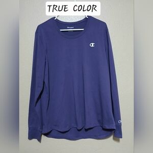 Women's Light Purple L/S High-low Tunic Style Top